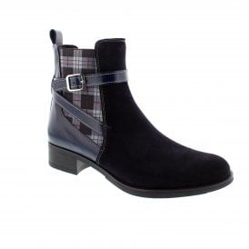 Rogerson 4929M-v20 Navy Suede Ankle Boots
