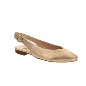 Paul Green 7461-024 Gold/Beige Womens Sandals