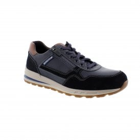 Mephisto Bradley Navy/Tan Mens Trainers 3655/1545/1535